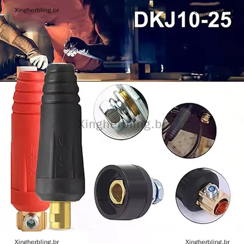 XBBR 4Pcs TIG Máquina De Solda Qui Conector Conjunto DKJ10-25/35-50/50-70 Quente