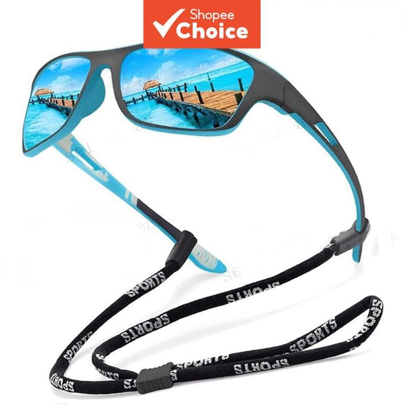 Óculos de sol polarizados para pesca ao ar livre, ideais para ciclismo, com proteção UV para corrida e direção.
