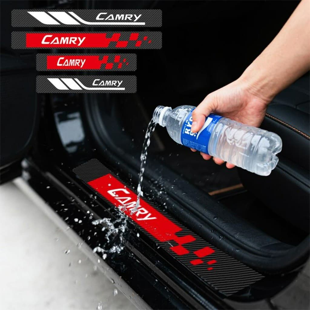 Kit 4 Peças Autocolante Protetor De Soleira De Porta Automotiva Acessórios Para Carro For Toyota Camry XLE Hybrid