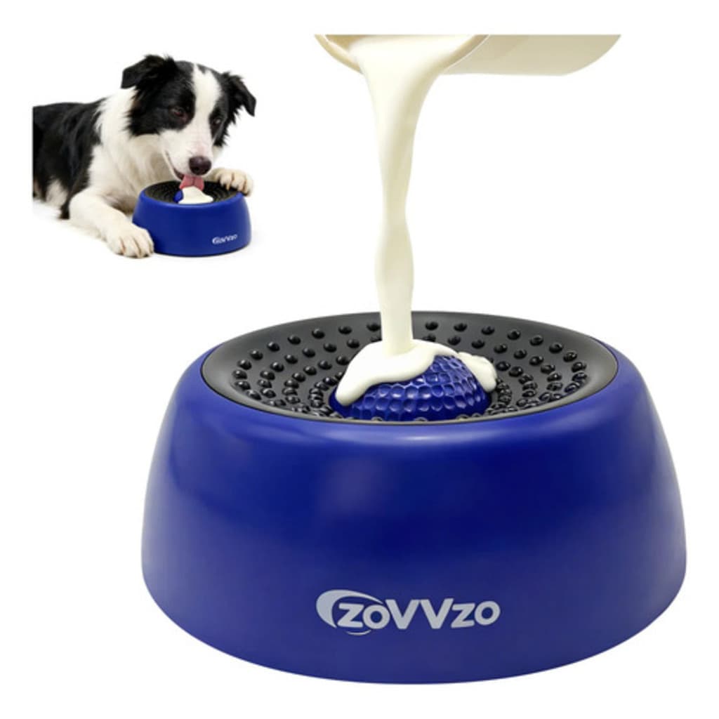 Brinquedo Comedouro Slow Feeder Lento Bola De Lamber para Cães e Gatos