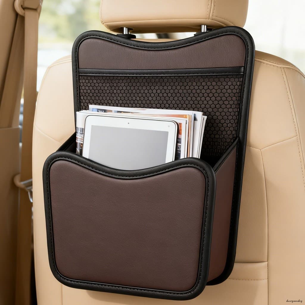 Organizador De Assento De Carro Armazenamento À Prova D'água Bolsa Com Design Multifuncional Para Médio