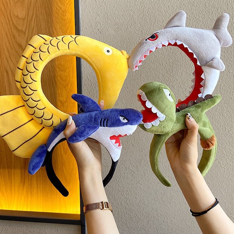 Acessórios de Animais Adoráveis, Acessórios de Festa, Tiara de Cabelo, Clipe de Cabelo de Dinossauro e Tubarão