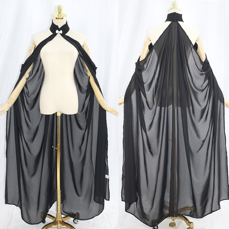 Longo senhoras tule manto tamanho grande cor sólida Chiffon manto Medieval rainha noiva branco Halterneck xale