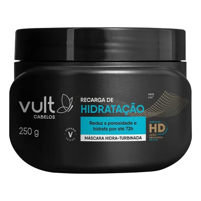Máscara Capilar Vult Recarga De Hidratação 250g Vult Recarga De Hidratação Máscara Hidratação