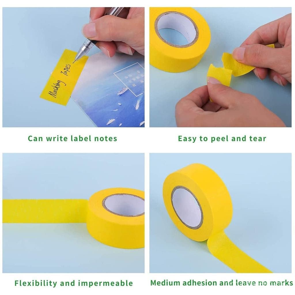 Fita Adesiva Colorida Feeke, Fita Decorativa Colorida para Artesanato, Rotulagem ou Codificação - Materiais de Arte para