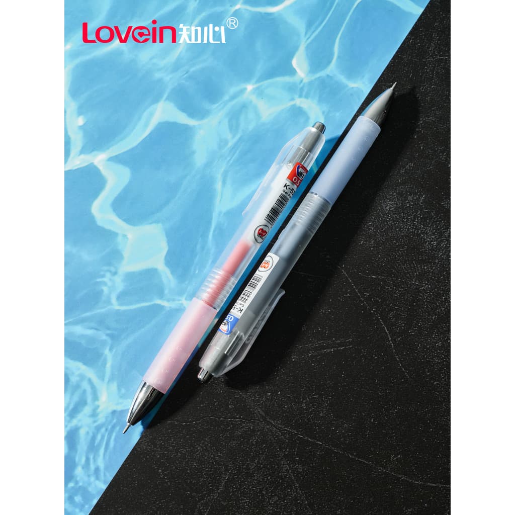 Caneta Gel Retrátil Zhixin K-53 Silver Lightning 0.5mm, Secagem Rápida, Acabamento Fosco, para Exames e Questões de Prát