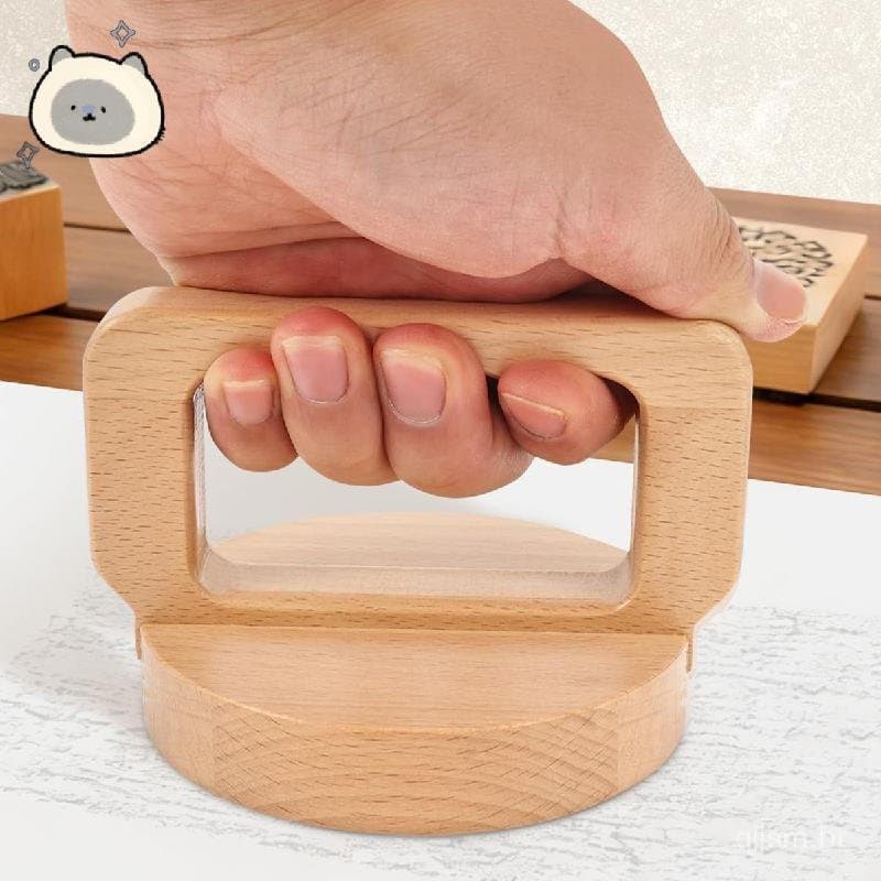 Ferramenta de Impressão em Bloco de Madeira de Bétula Baren, Ferramenta com Cabo Ergonômico para Linocorte, Artesanato e