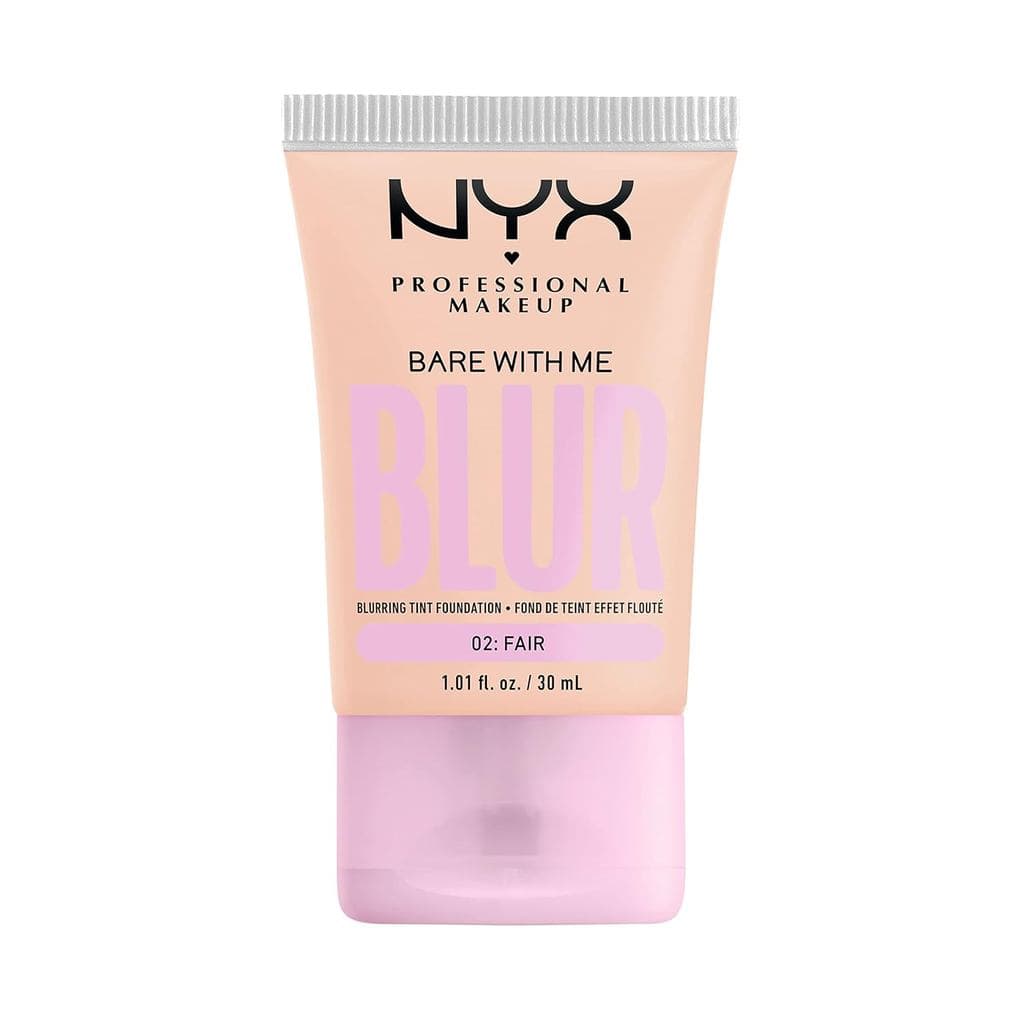 A base NYX Professional Makeup Bare With Me Blur Skin Tint contém matcha, glicerina e niacinamida - Cor Clara