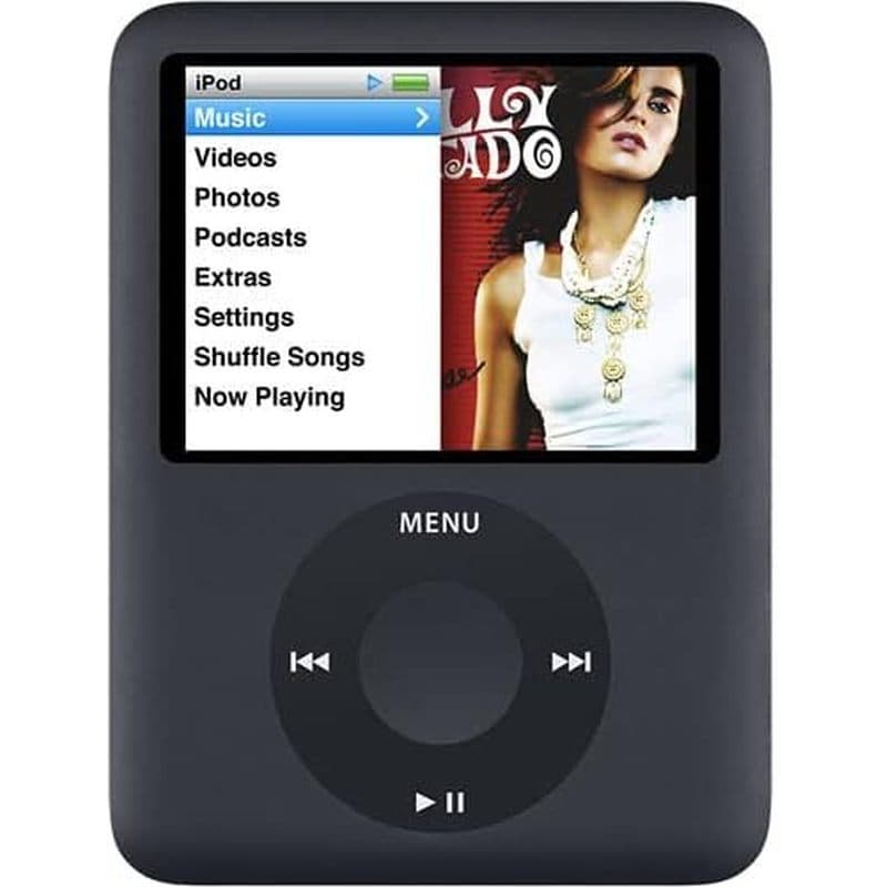 Leitor De Música Compatível Com MP4/MP3-Apple iPod Nano 3a Geração (8 Gb) (Preto Renovado)
