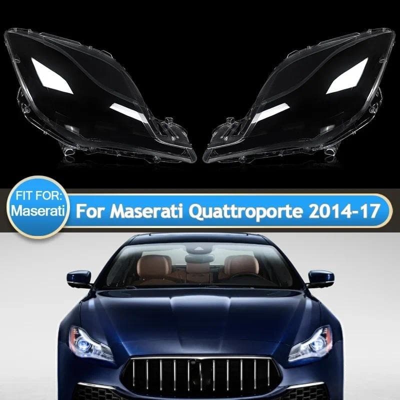 Par De Capa De Lente De Farol Dianteiro Para Maserati Quattroporte M156 2014-2017