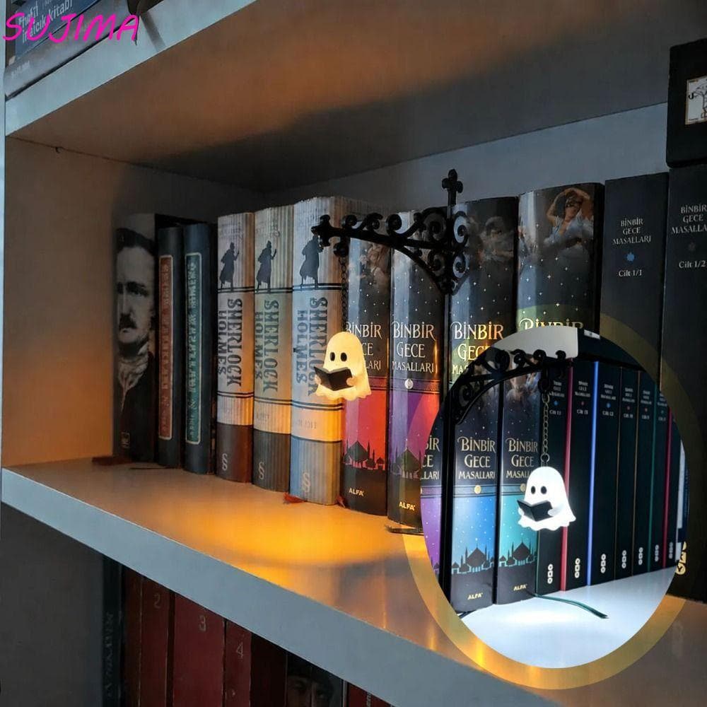 Luz Fantasma De Estante SUJIMA , De Lanterna Branca Quente , Leitura De Lâmpada Vintage