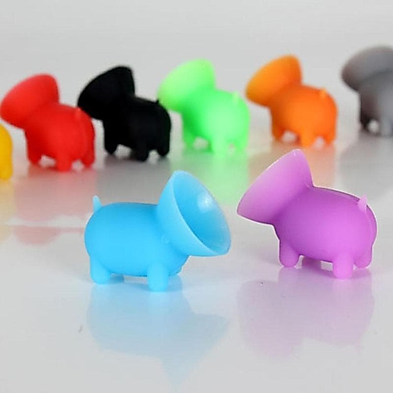 Mini Suporte Para Telefone Com Ventosa De Silicone , Universal , Design Fofo , Formato De Doce , Conjunto De 5 , Cores D