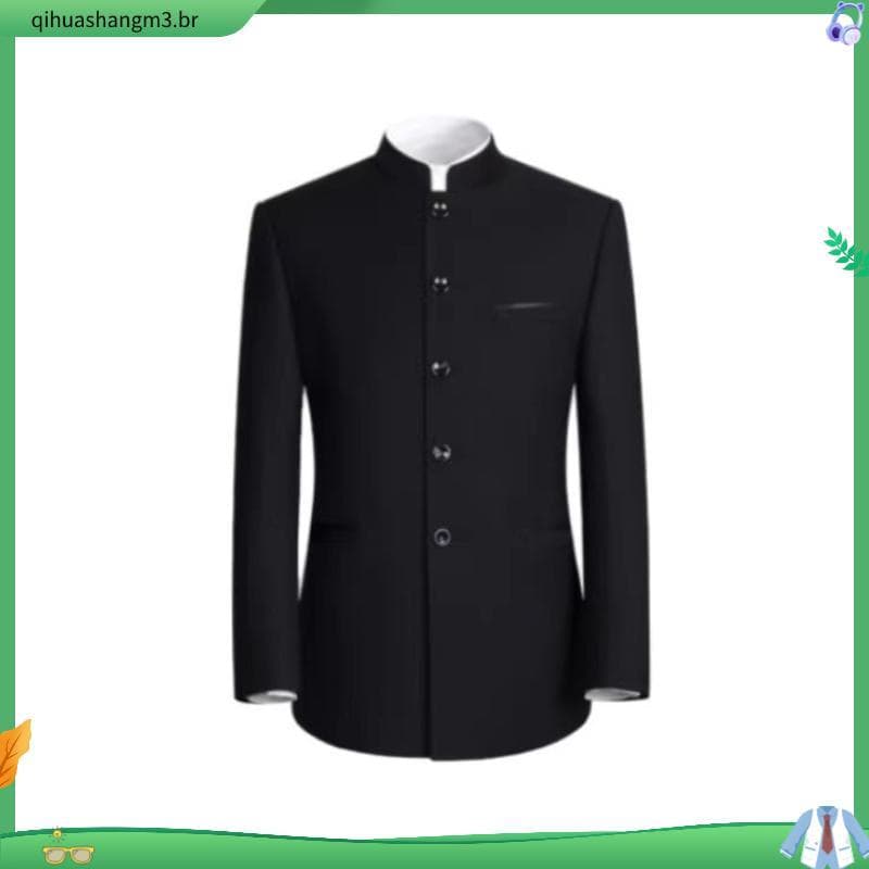 Terno masculino de montanha média, gola alta, república da China, estudantes, vestido chinês, fantasia de Performance, P