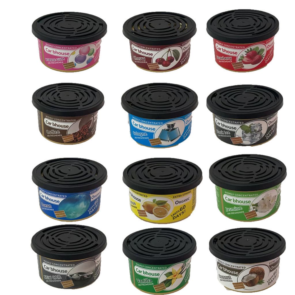 Aromatizador de ar orgânico, aroma de chiclete, 3 blocos anti-vazamento por lata, perfeito para aromatizar o carro, arom