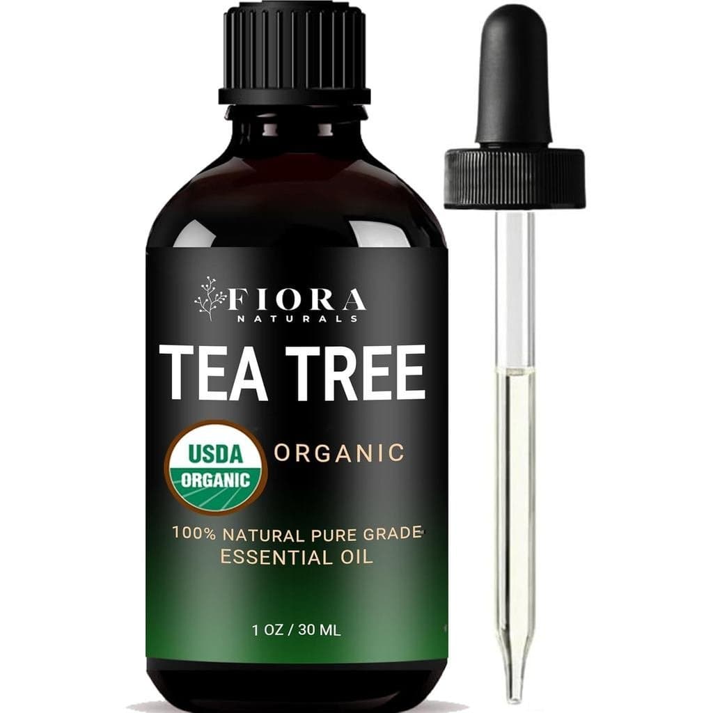 Óleo de Tea Tree – Óleo essencial de tea tree 100% puro e orgânico, adequado para rosto, cabelo, couro cabeludo, unhas e