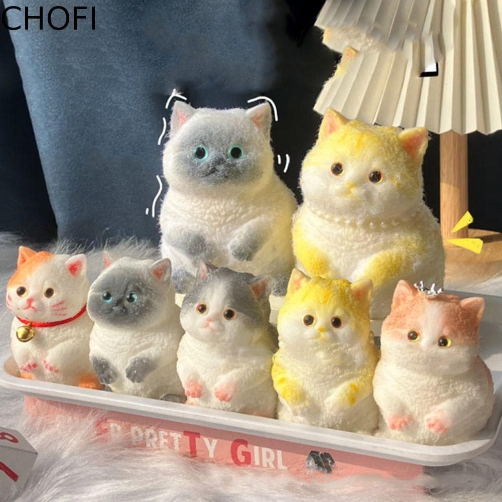 CHOFI Simulação Gato Squeeze Brinquedos , Colorido Dos Desenhos Animados Grande Boneca Espremer Brinquedo , Mini Animal
