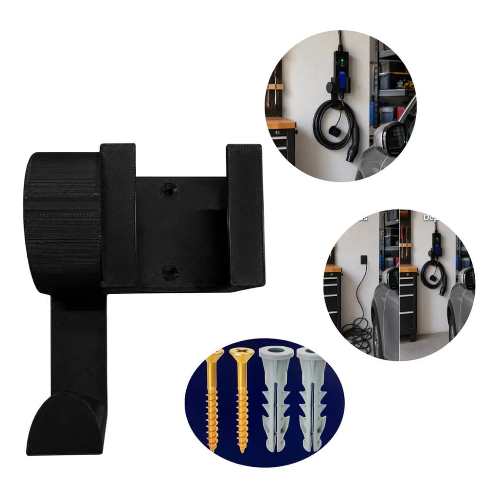 Suporte De Parede Para Plug E Carregador De Veículo Elétrico Compatível Com BYD