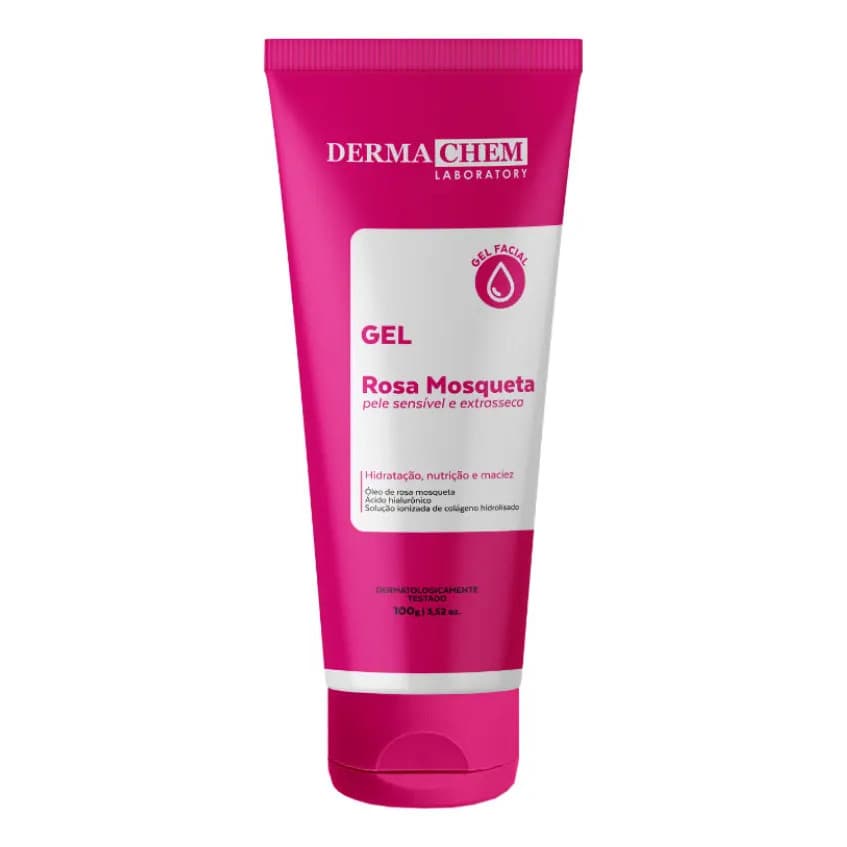Gel Facial Antiressecamento Rosa Mosqueta Ions Dermachem 100