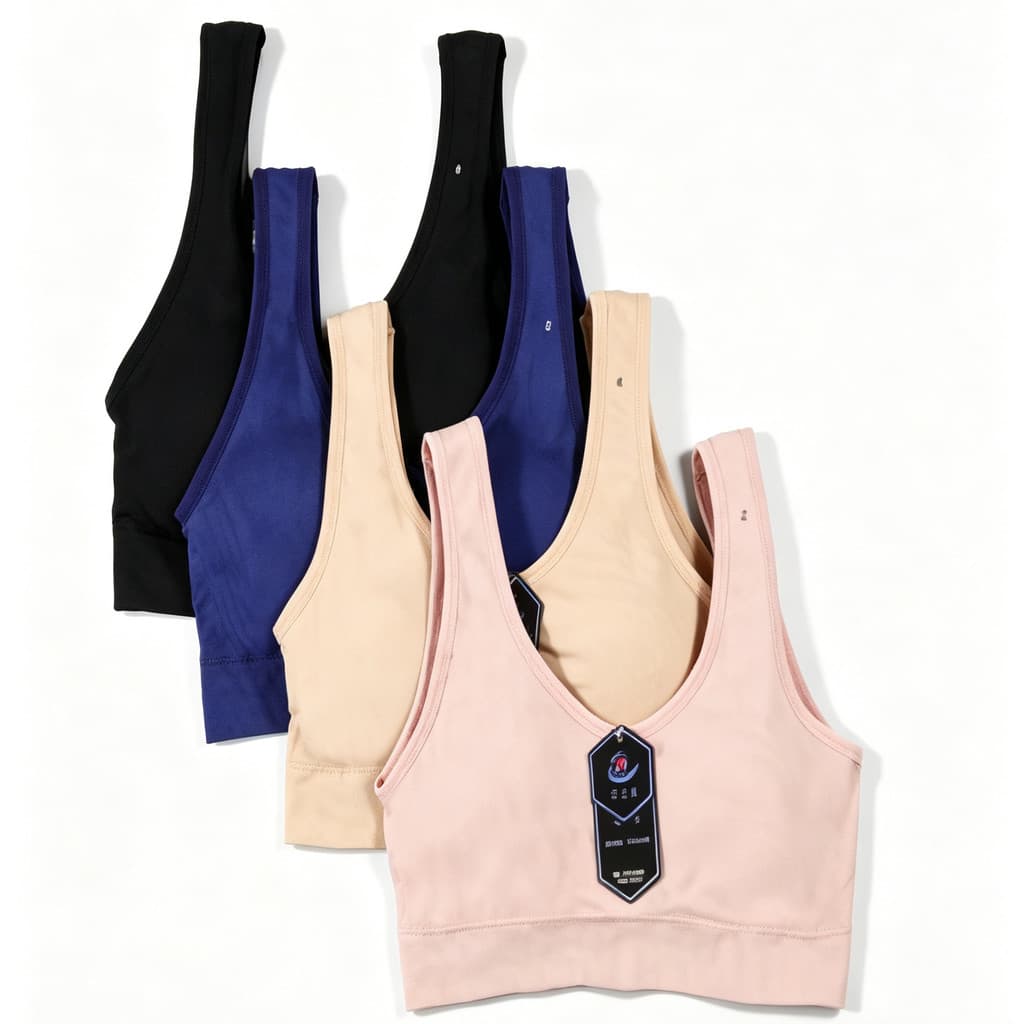 Kit 2 Sutia Top com bojo Sem Costura Confortavel Fitness e Academia Cores sortidas
