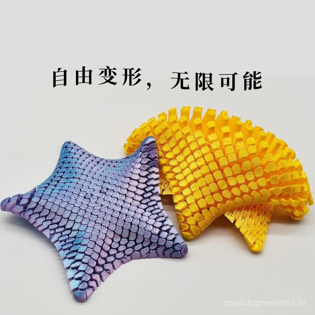 Brinquedo antiestresse em forma de estrela-do-mar impresso em 3D, ornamento de animal marinho, brinquedo infantil, estre