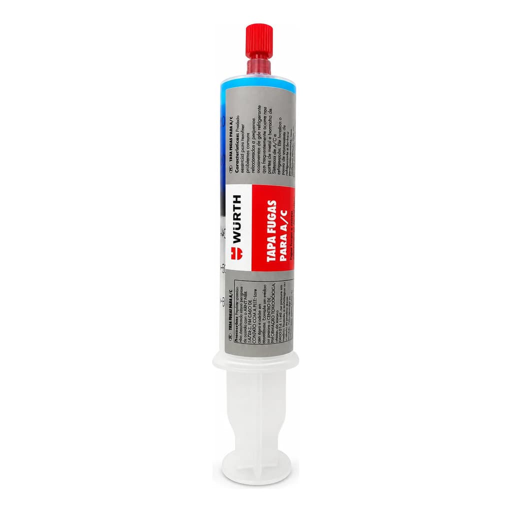 Tapa Fugas Ar Condicionado Wurth 30ml Veda Furo 0,5mm Com Uv