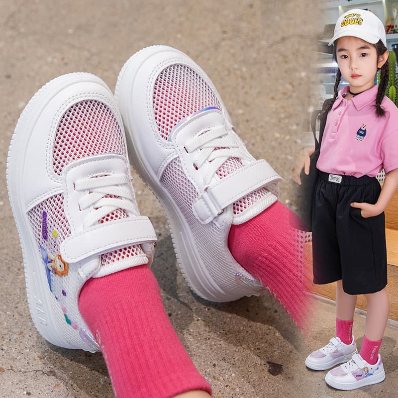2026 Primavera/Verão Respirável Novos Sapatos De Skate Infantis Esportivos De Princesa Primária