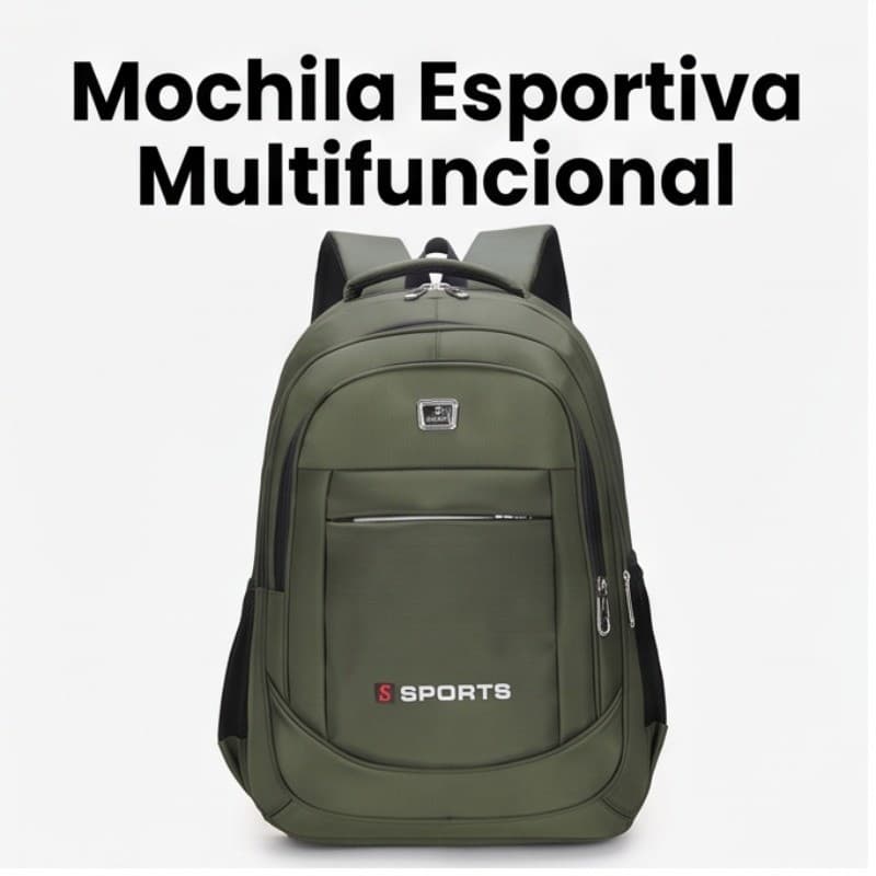 Mochila desportiva versátil - durável, leve, ideal para escola, trabalho e viagem