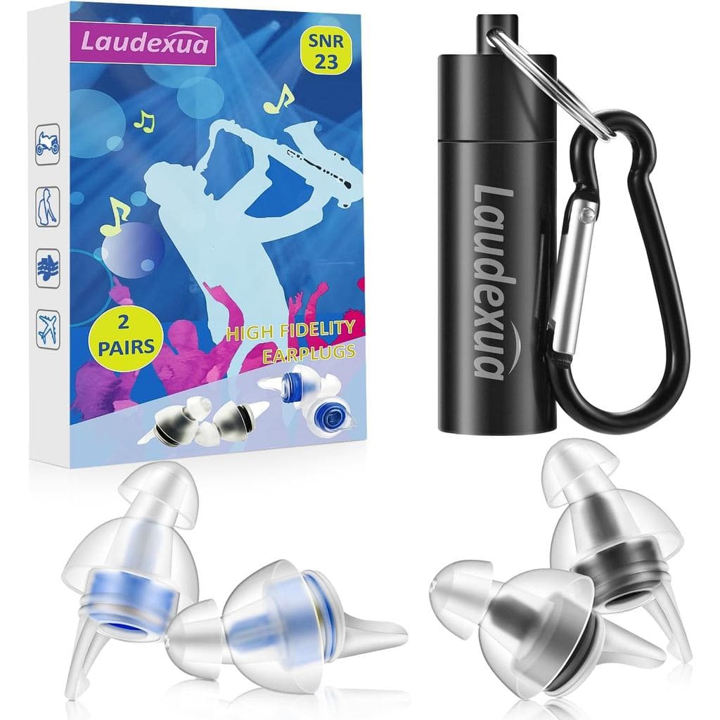 Protetores Auriculares de Alta Fidelidade para Concertos, 2 Pares de Protetores Auriculares para Músicos, para Concertos