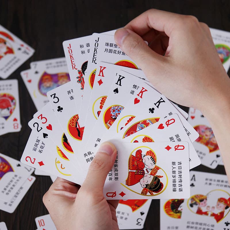 Suprimentos de casamento cartas de jogo de casamento presentes de retorno solitário presentes de banquete de casamento e