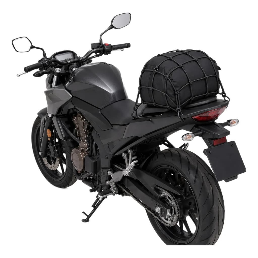 Kit 5 Redes Elásticas Aranha 35x35 para Moto Bagageiro Capacete Universal