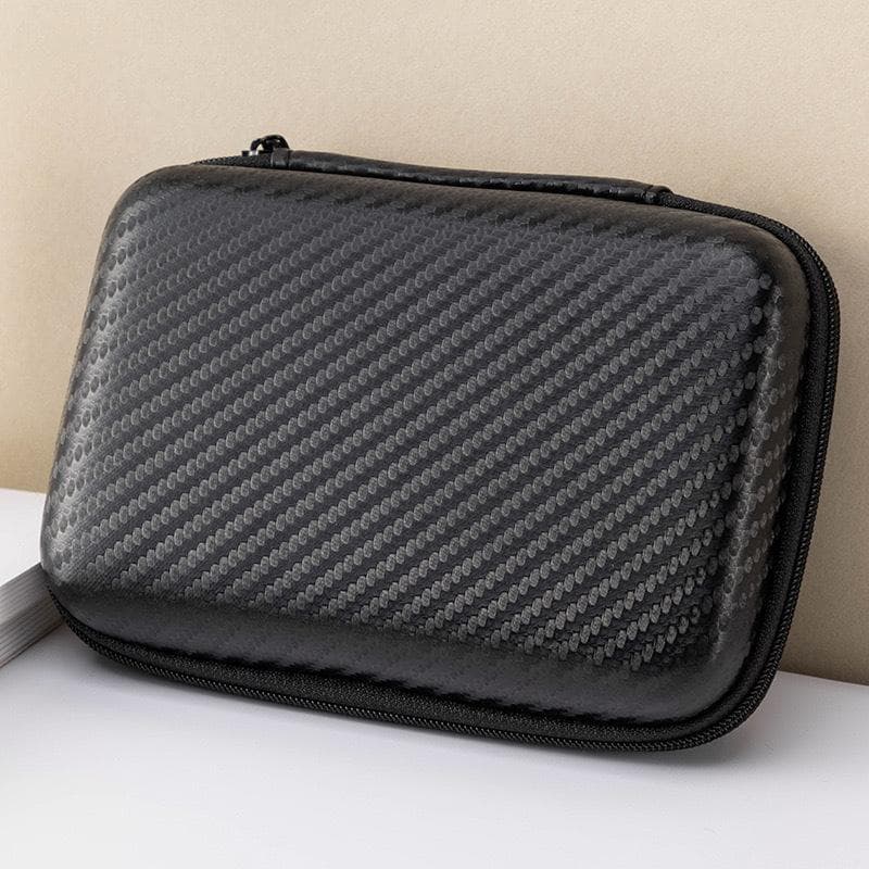 Portátil EVA Carregador De Telefone Barbeador Zíper Saco Proteção Caso Disco Rígido Cabo Dados Fone De Ouvido Armazename