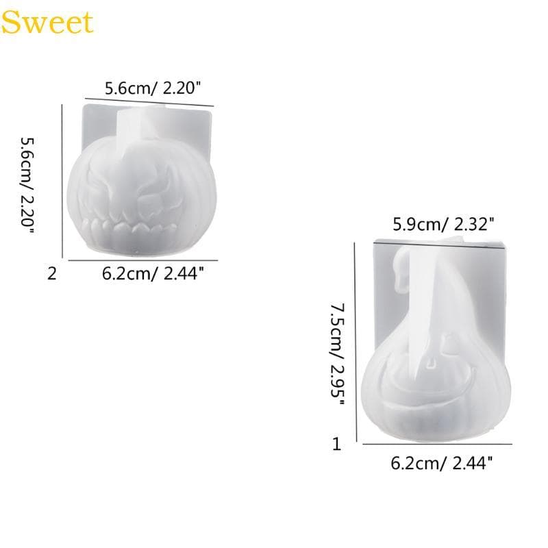 1 2 Unidades Moldes Silicone Aromas Abóbora, Aromaterapia Halloween, Molde Epóxi