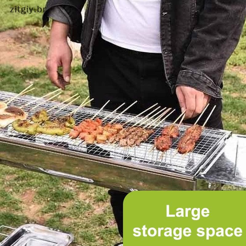 [zitgiy] A Vantagem Do Suporte De Churrasco Dobrável Para Acampamento Ao Ar Livre É Sua Portabilidade E Versatilidade ,