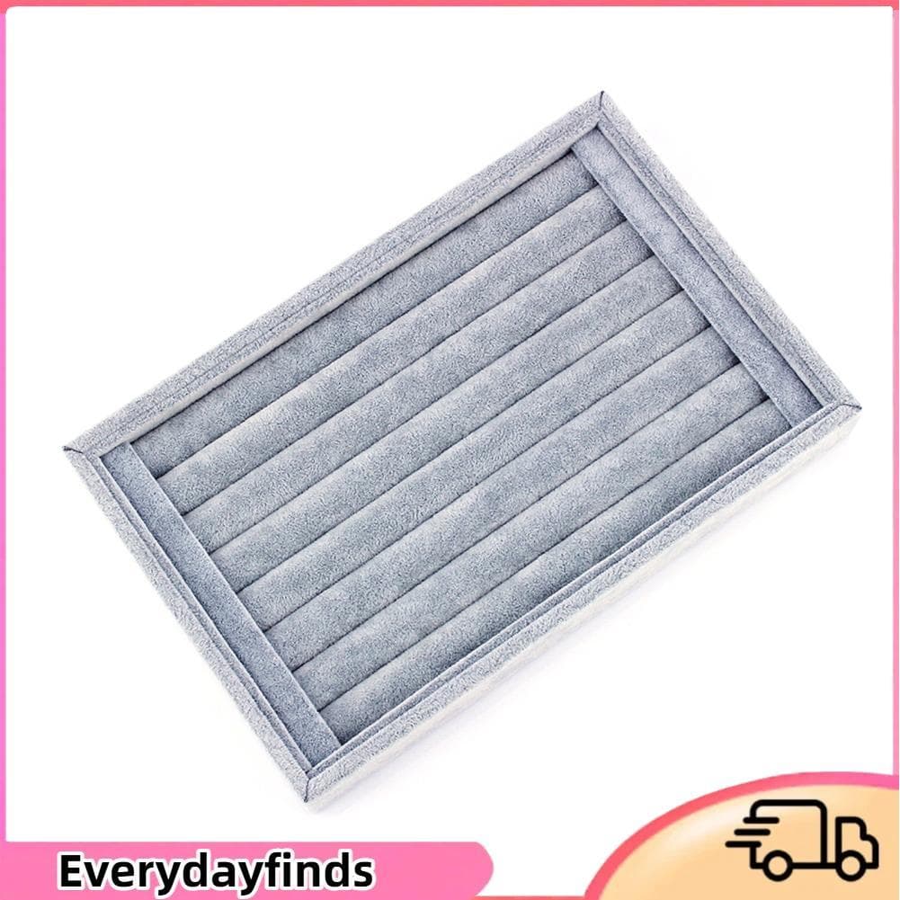 Everydayfinds-br Everydayfinds-br Zoternen Estojo de armazenamento de brincos, 7 espaços, caixa de exibição de joias,
