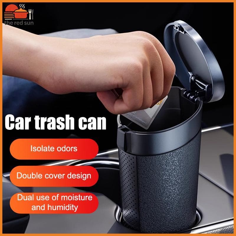 TSBR Universal Lata De Lixo Do Carro Mini Organizador De Poeira Automático Interior Saco Recipiente Caixa De Armazenamen