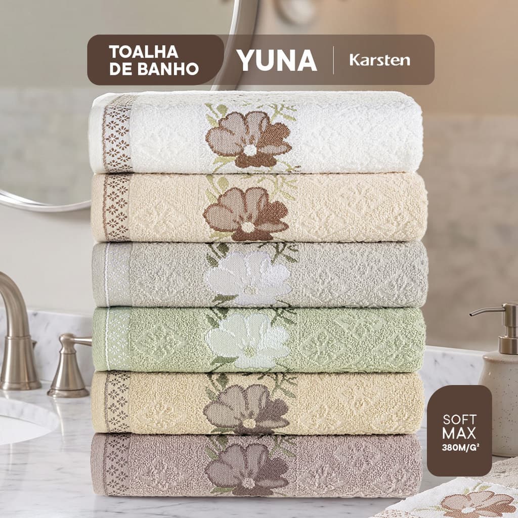 Toalha de Banho Karsten Yuna Avulsa 430g/m² Algodão