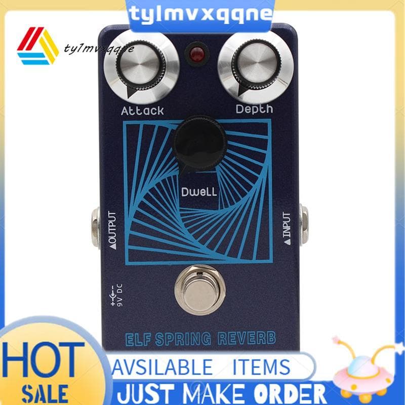 Pedal De Guitarra E Efeito SPRING Reverb Com Reverberação Por Voz Vintage , Analógica/Digital Assustadora , True Bypass