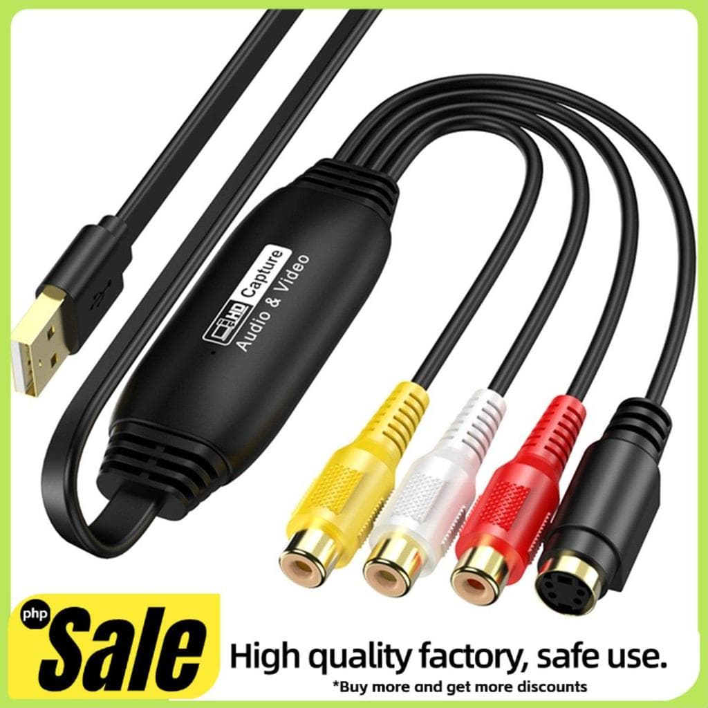 Captura De Vídeo USB Para Conversor Digital Placa De Áudio E 2.0 Sistema De Suporte De DVD De TV Fácil De Usar