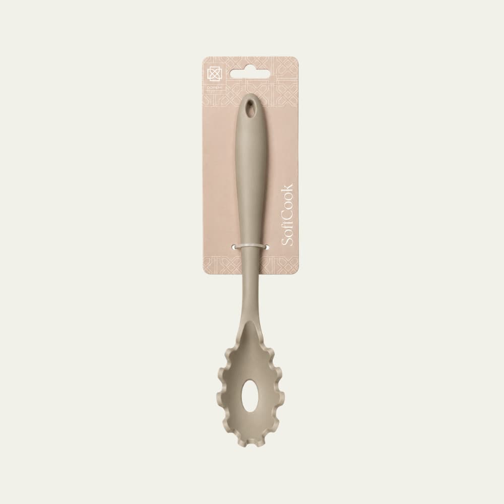 Utensílio de Cozinha Pegador de Massa Silicone Bege - Doremi Casa e Decor