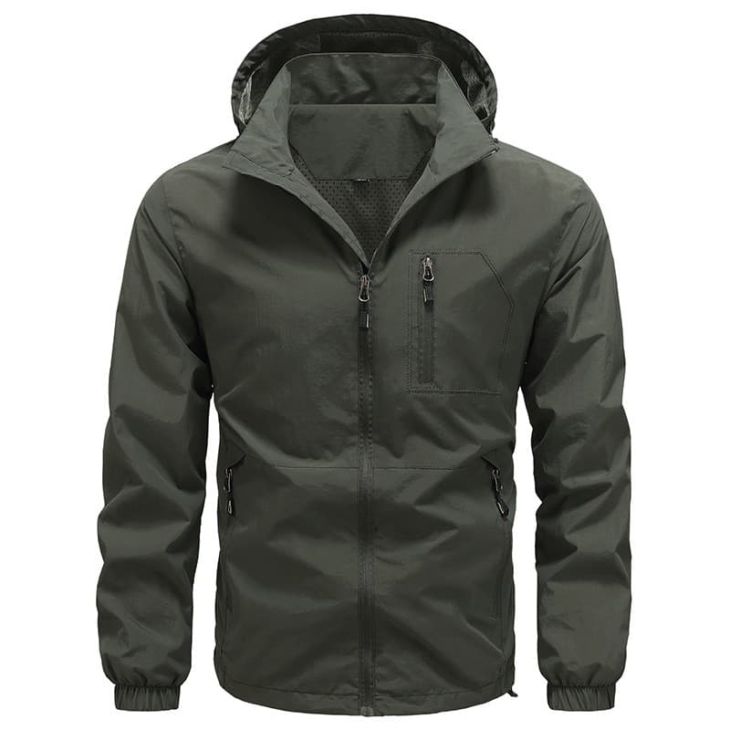 Nova jaqueta masculina de montanhismo, casaco casual fino para primavera e outono, modelo de jaqueta impermeável para at