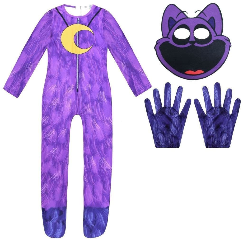 Fantasias de Cosplay Smiling Critters, Macacão Catnap, Fantasia para Festa de Halloween e Carnaval para Crianças CNHA