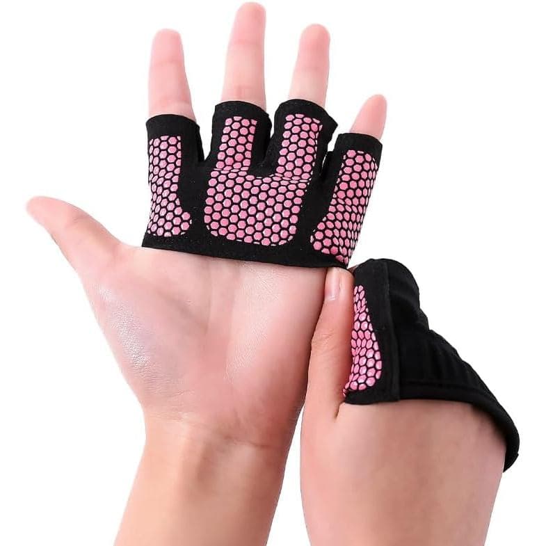 Luvas de Yoga, Luvas Antiderrapantes e Resistentes ao Desgaste para Esportes e Fitness (Rosa) 18YW