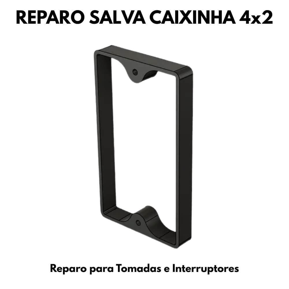 Reparo Salva Caixinha 4x2 para Tomada e Interruptor Corrige Caixa de Luz Quebrada