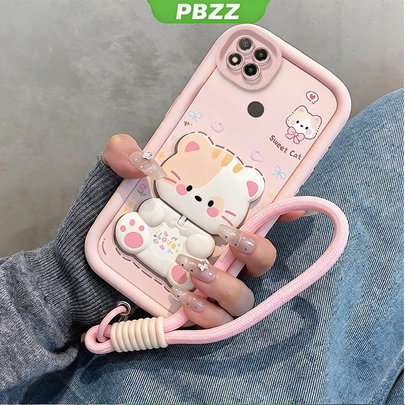 Capinha redmi 9c 10a normal capa cordinha suporte proteção total JTDTMZJ7