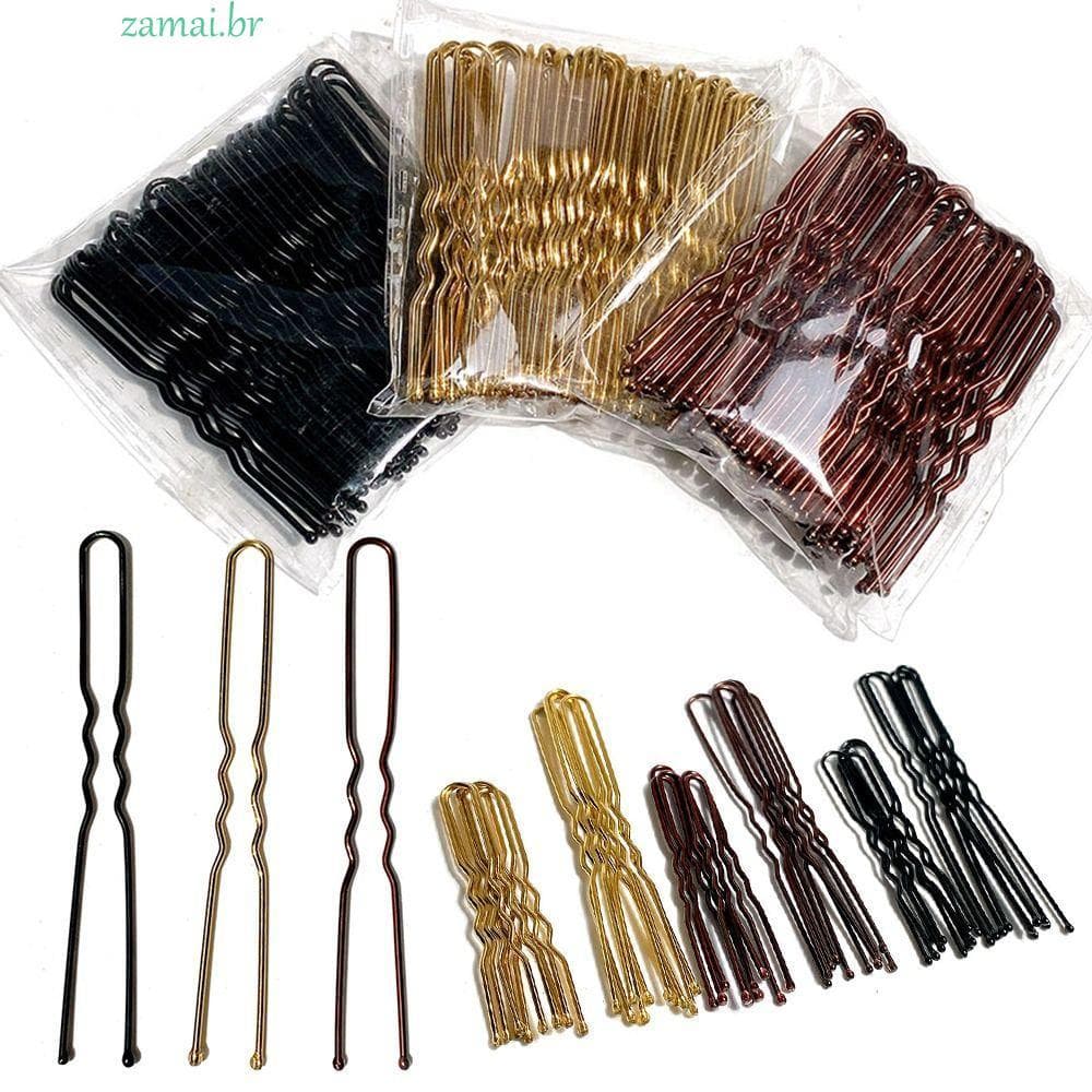 ZAMAI 50 Unidades De Presilha Em Forma De U , Clipe De Aderência Para Salão De Beleza 5/6/7 Cm , Grampos De Cabelo De Me