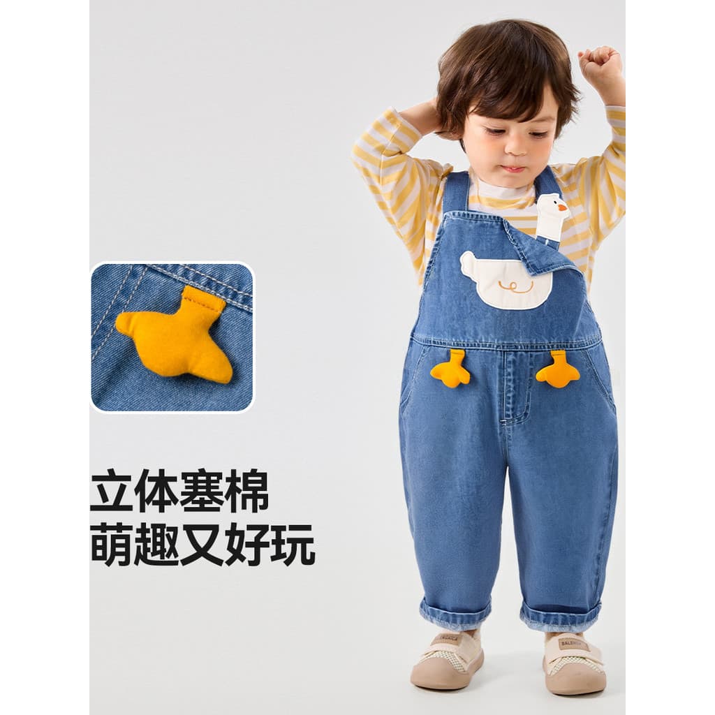 Dudu's Home Macacão de bebê outono calças de bebê meninos Jeans meninas desenhos animados roupas de outono roupas infant