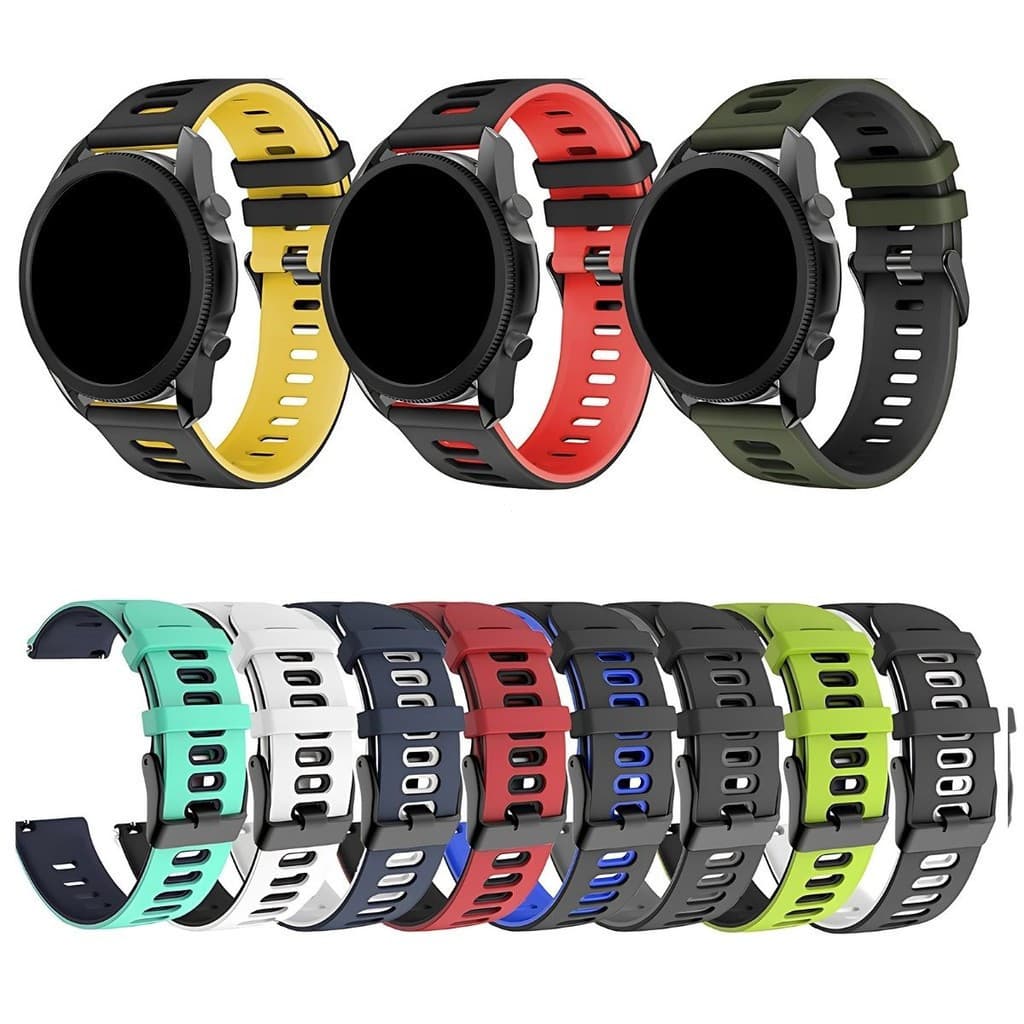 Pulseira de Rlógio Silicone 22mm Color Relógio Inteligente Digital Smartwatch Encaixe Universal