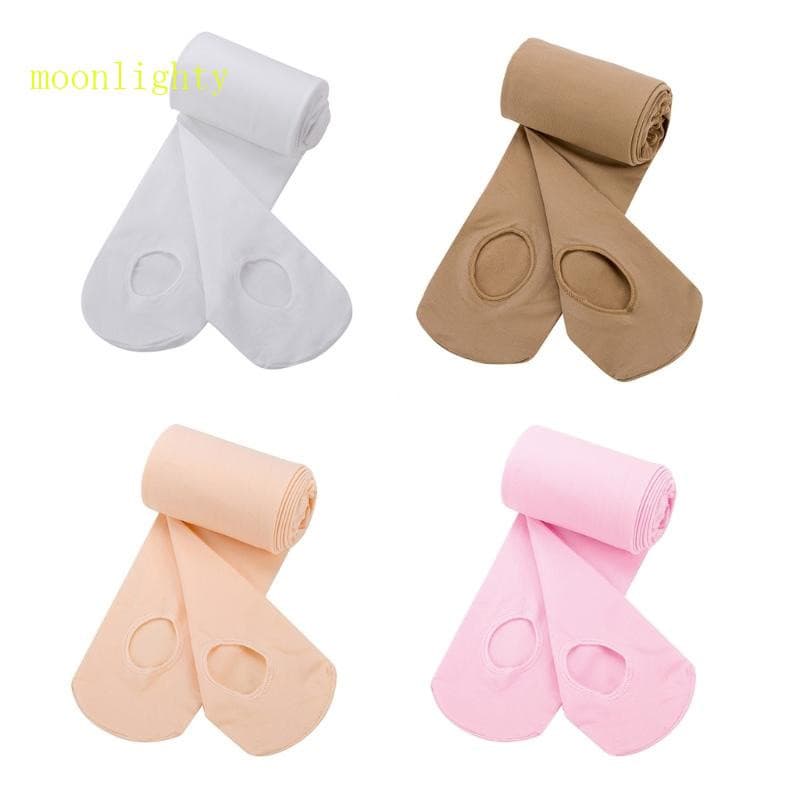 gotitonmegot Leggings de Ballet para Mulheres e Meninas, Collants Conversíveis, Cor Sólida, Opaco, com Furos ONSV