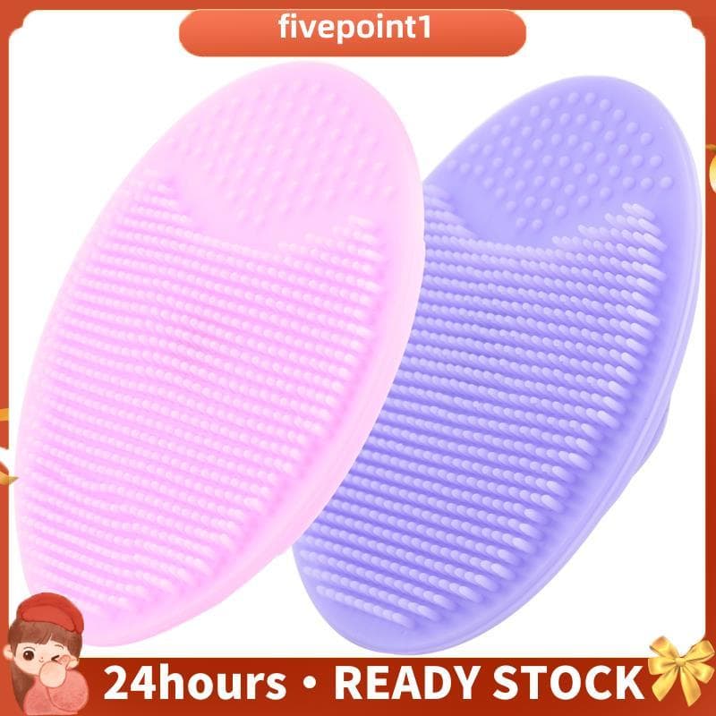 2 Pçs Spa Silicone Beleza Lavagem Almofada Pele Esfrega De Limpeza Rosto Esfoliante Escova Ferramenta