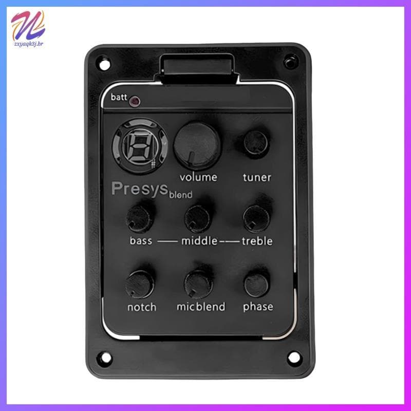EQ Equalizador Captador De Guitarra Com Afinador Presys Piezo Mistura Pré-Amplificador Peças Acessórios